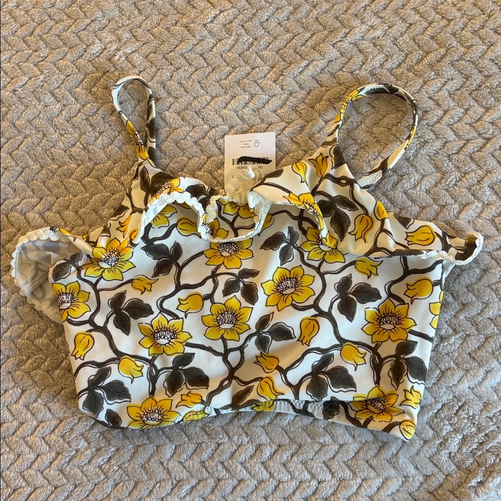 J Crew Bikini Top Size 7 Girls' Rickrack‎ Swimwear